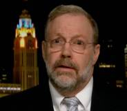 Nicholas Meriwether is pictured in a suit and tie during an interview with Fox News