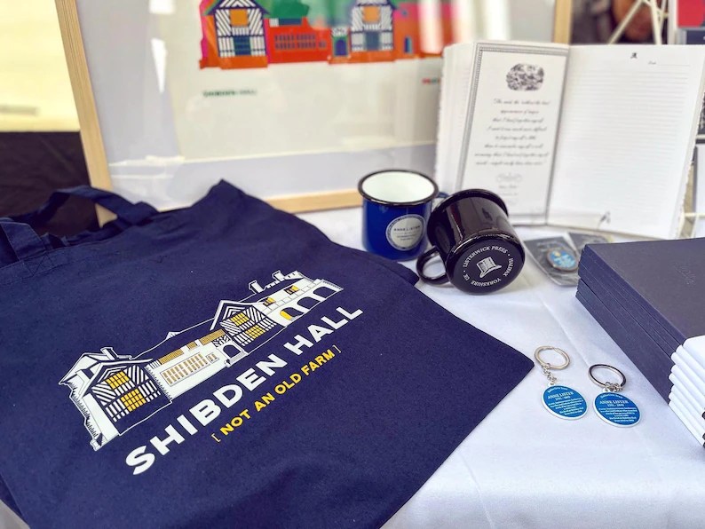 A tote bag featuring Shibden Hall