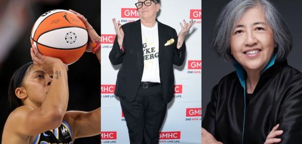 Lesbian Visibility Week icons Candace Parker, Lea DeLaria and Chantale Wong