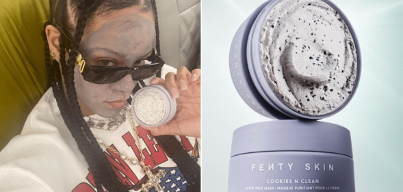 Rihanna has previewed the new Cookies N Clean face mask from Fenty Beauty.