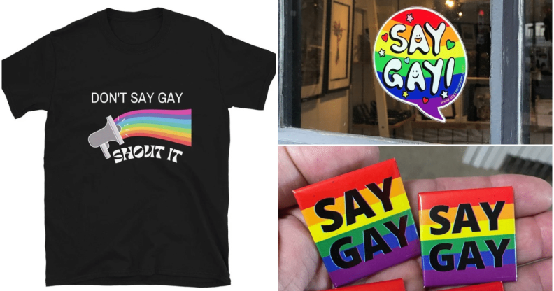 There's plenty of 'Say Gay' merch you can buy to support LGBT+ people in Florida and beyond.