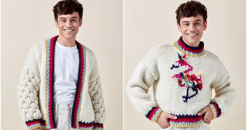 Fans of Tom Daley can get his knitting kit collections from John Lewis.