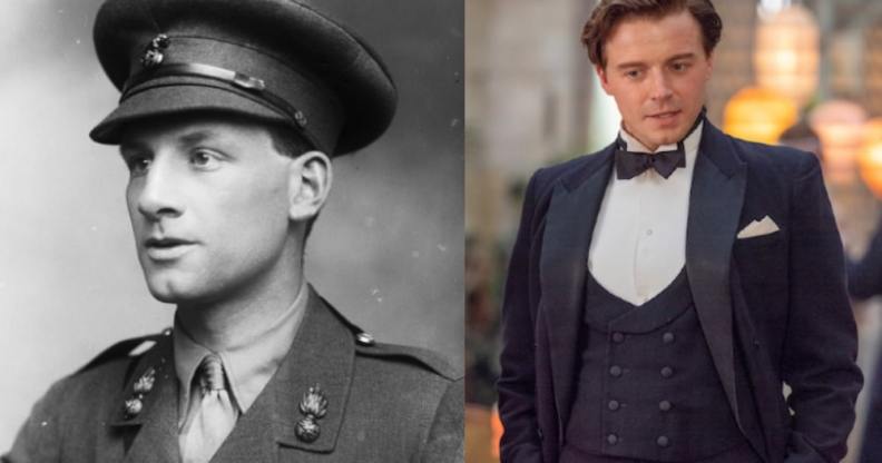 Siegfried Sassoon (L) is played by Jack Lowden (R) in Benediction. (Getty/Emu Films)