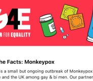 Grindr's monkeypox alert