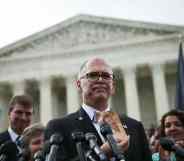 Jim Obergefell outside the US Supreme Court