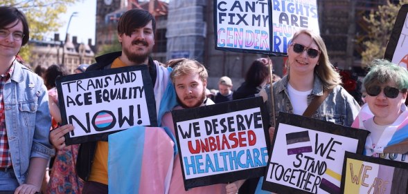 Protesters outside Sheffield City Hall