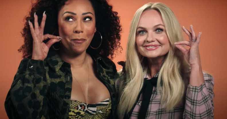 Spice Girls Mel B and Emma Bunton entering The Circle as catfishes