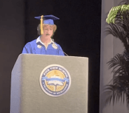 Gay Florida student Zander Moricz gives his graduation speech