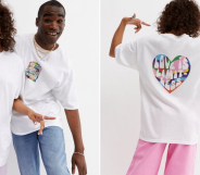 New Look has released a line of t-shirts to celebrate Pride Month.