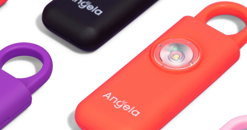 Angela is the personal safety alarm that easily attaches to your keys or bag.