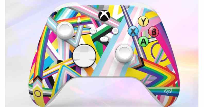 Microsoft has released a custom Xbox controller to celebrate Pride Month.