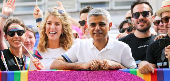 Sadiq Khan at Pride in London