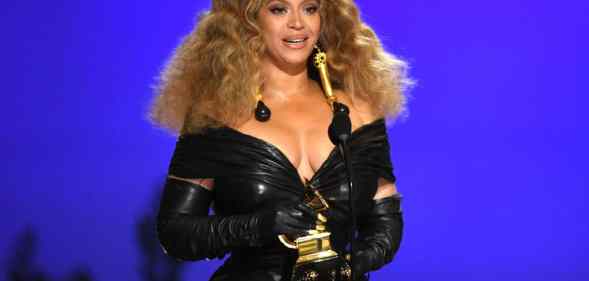 Beyoncé accepts the Best R&B Performance award for 'Black Parade' onstage during the 63rd Annual GRAMMY Awards.