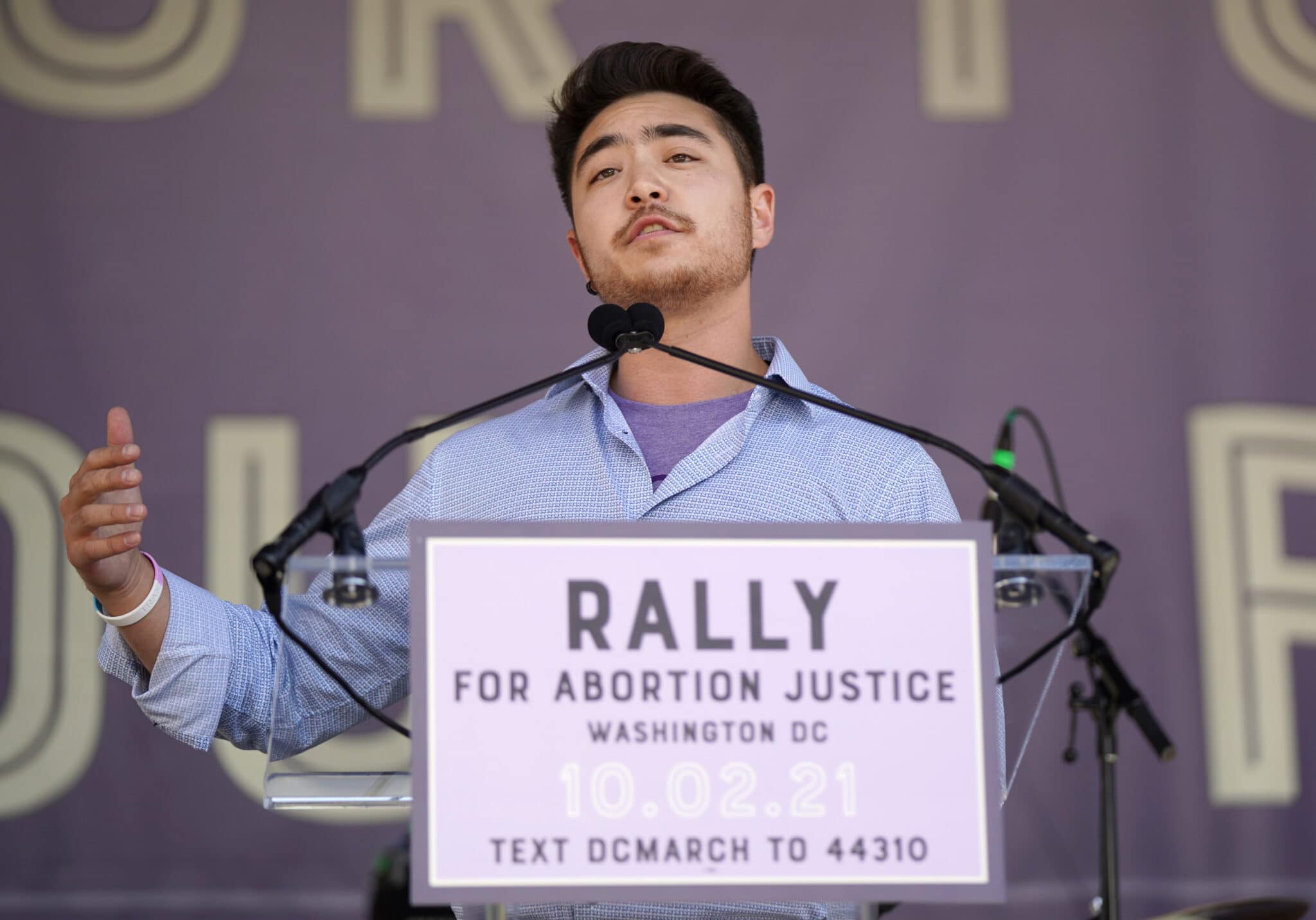 Schuyler Bailar at the Rally For Abortion Justice