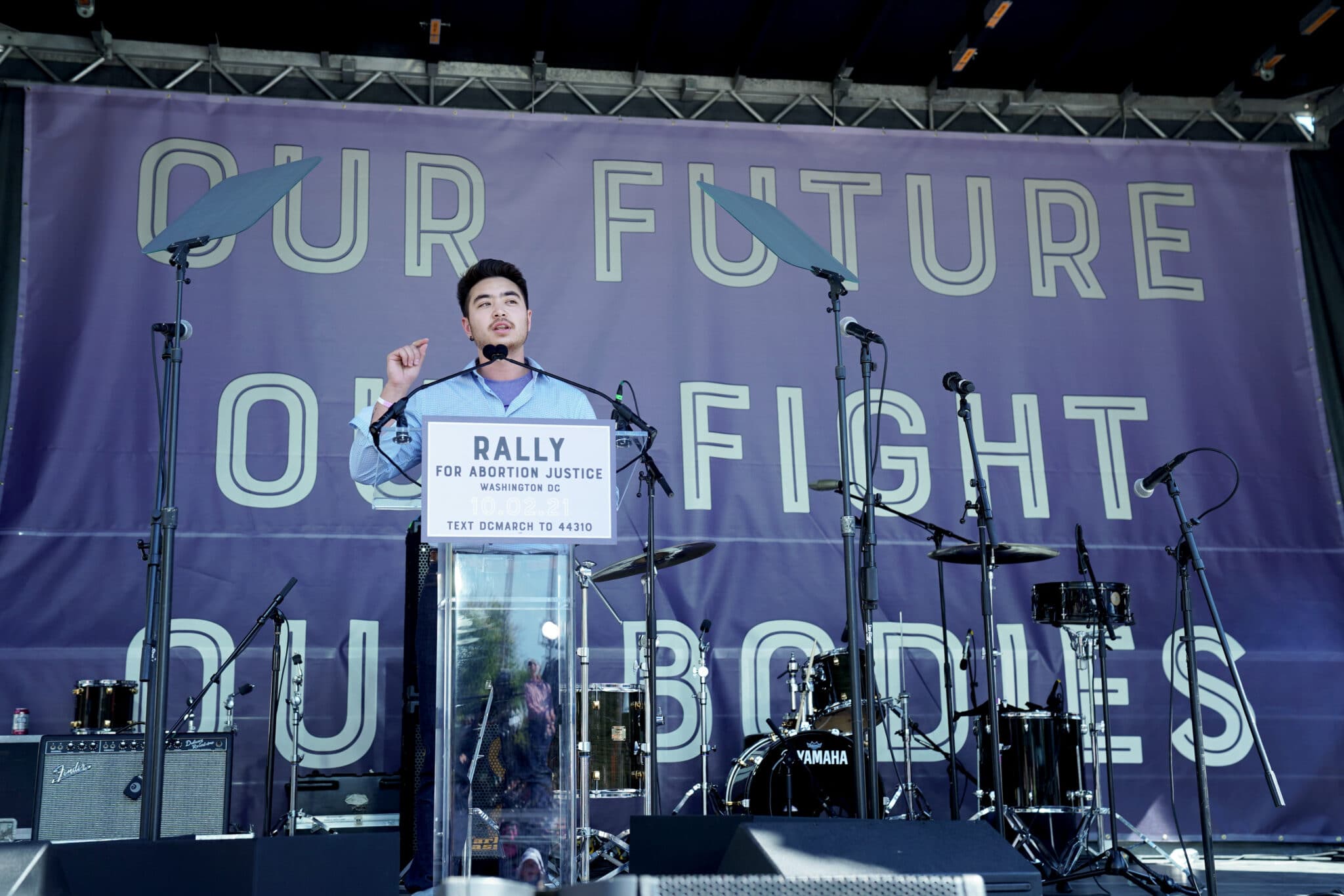 Schuyler Bailar at the Rally For Abortion Justice