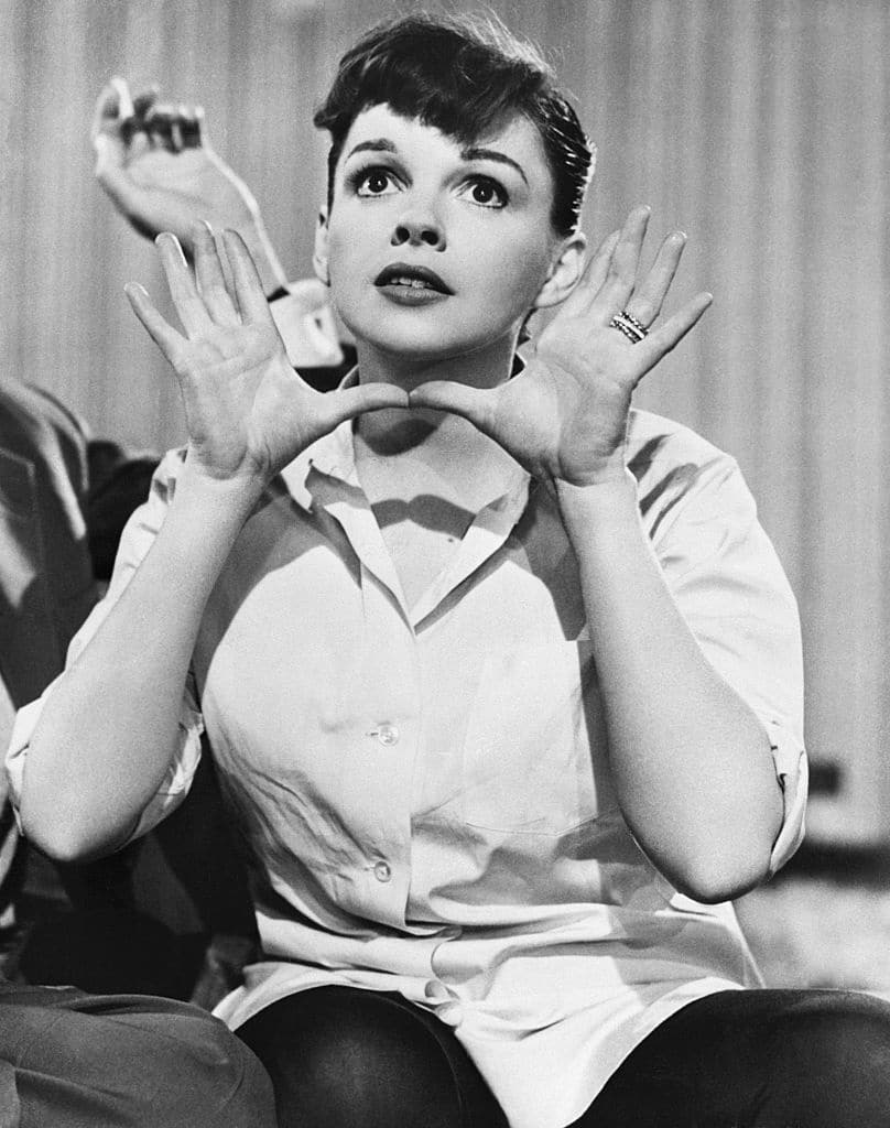 Judy Garland in a scene from A Star is Born.