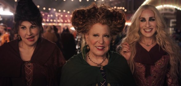 Kathy Najimy, Bette Milder, and Sarah Jessica Parker are playing their 'Hocus Pocus" characters, the Sanderson sisters, in Hocus Pocus 2