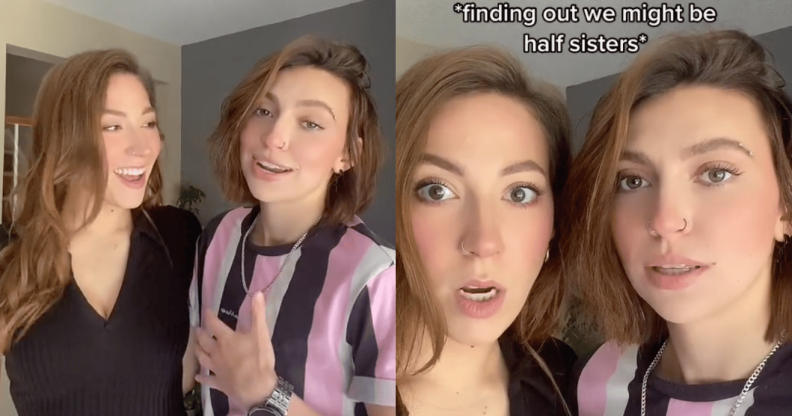 Lesbian couple on TikTok find out they might be half-sisters