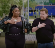 Lizzo repped her inclusive shapewear brand Yitty during her Carpool Karaoke appearance.