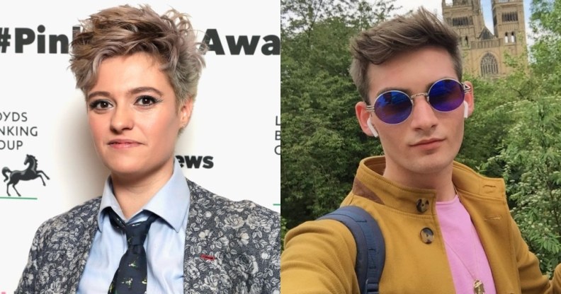 Side-by-side headshots of Jack Monroe and Tom Harwood