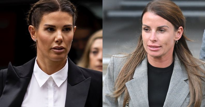 Rebekah Vardy (left) and Coleen Rooney (right)