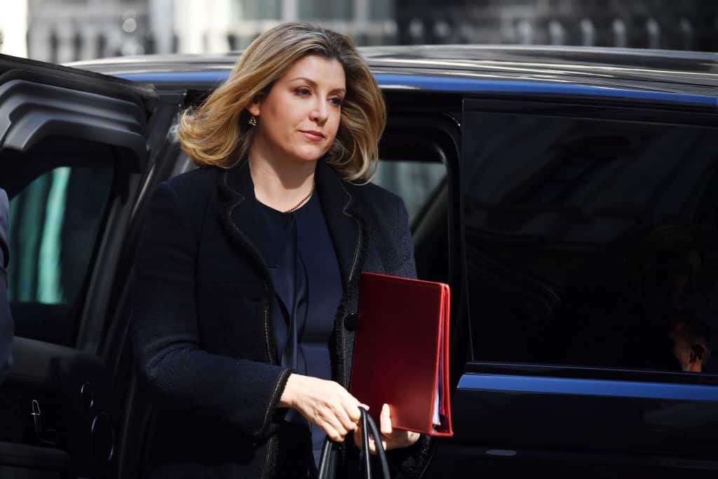 Penny Mordaunt arriving for a Cabinet meeting in 2019.