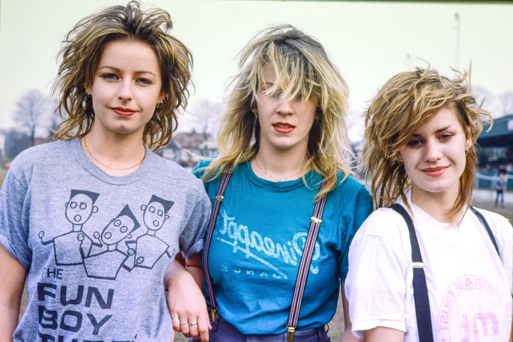 Sara Dallin, Siobhan Fahey and Keren Woodward of Bananarama in 1983.