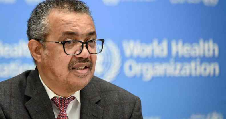 WHO director general Tedros Adhanom Ghebreyesus