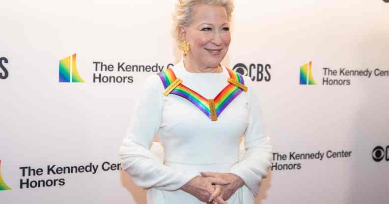 Red carpet shot of Bette Midler