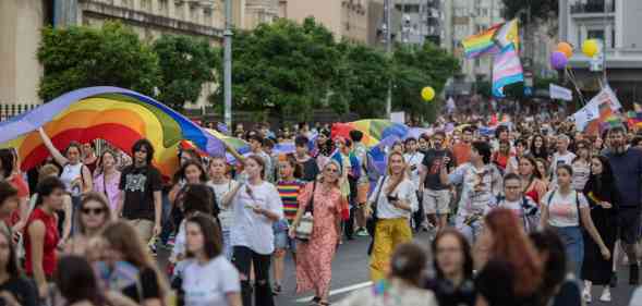 Thousands march in joyful Bucharest Pride parade ahead of proposed anti-'gay propaganda' bill