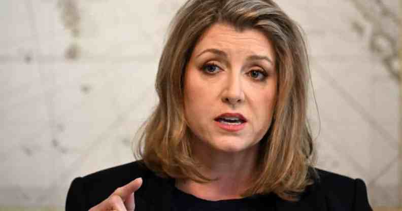 Penny Mordaunt attends the launch of her campaign to become the next leader of the Conservative party.