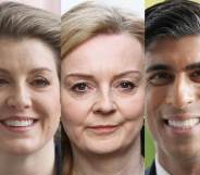 Tory leadership candidates Penny Mordaunt, Liz Truss and Rishi Sunak