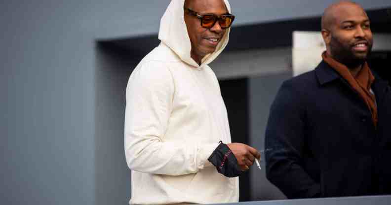 Dave Chappelle is seen outside Dior during Paris Fashion Week