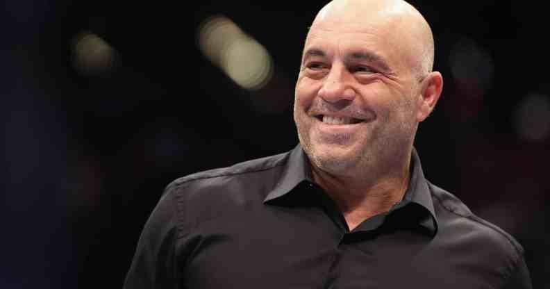 Joe Rogan smiles