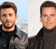 Jonathan Bailey and Matt Bomer in respective photoshoots