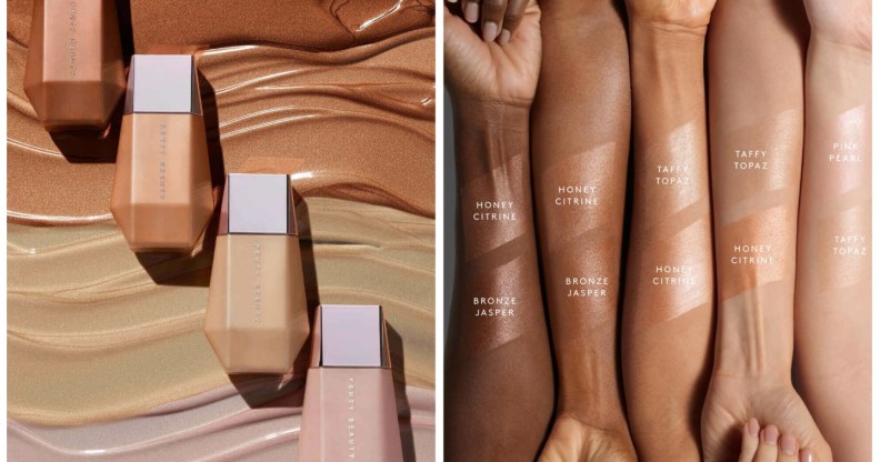 Rihanna's Fenty Beauty is dropping new Eaze Drop'Lit all-over glow products.