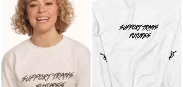 She-Hulk star Tatiana Maslany repped a 'Support Trans Futures' sweatshirt and fans buy the collection.