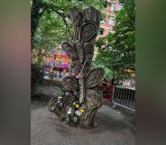 An image of the National Trans Memorial in Manchester