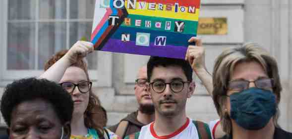 Ban Conversion Therapy Picket Of Cabinet Office London