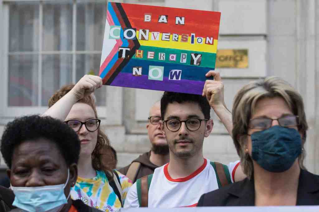 Ban Conversion Therapy Picket Of Cabinet Office London