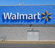 The Walmart logo is displayed outside their store near Bloomsburg.