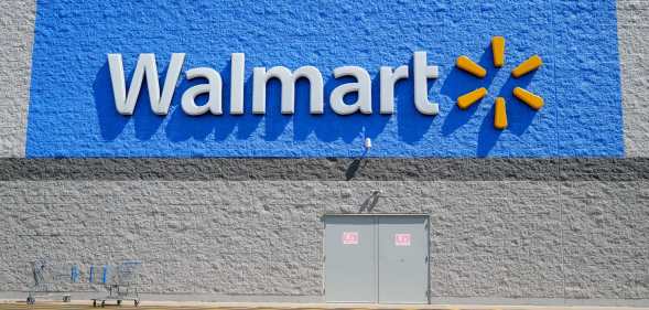 The Walmart logo is displayed outside their store near Bloomsburg.