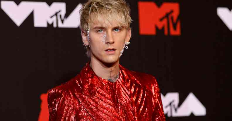 Machine Gun Kelly reacts after vandals spray-paint the wrong bus with homophobic graffiti