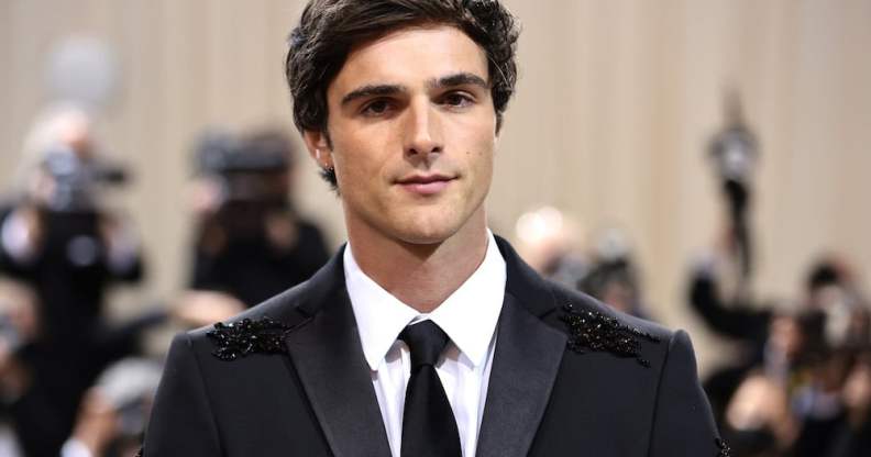 Jacob Elordi in a black jewelled suit at the 2022 Met Gala