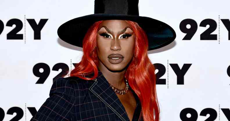 Shea Coulee attends the "RuPaul's Drag Race All Stars" In Conversation With Ben Platt at 92Y on May 09, 2022 in New York City.