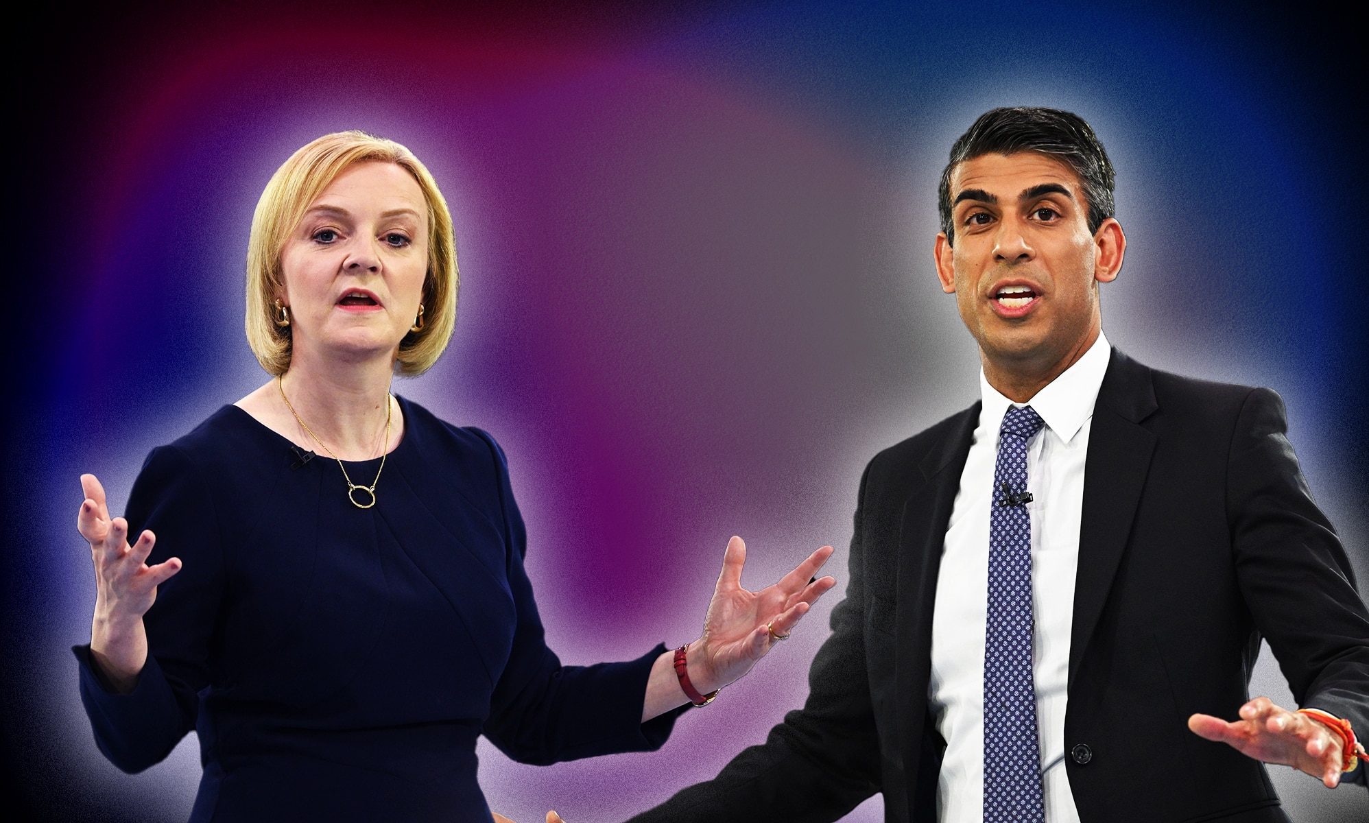 Liz Truss and Rishi Sunak.