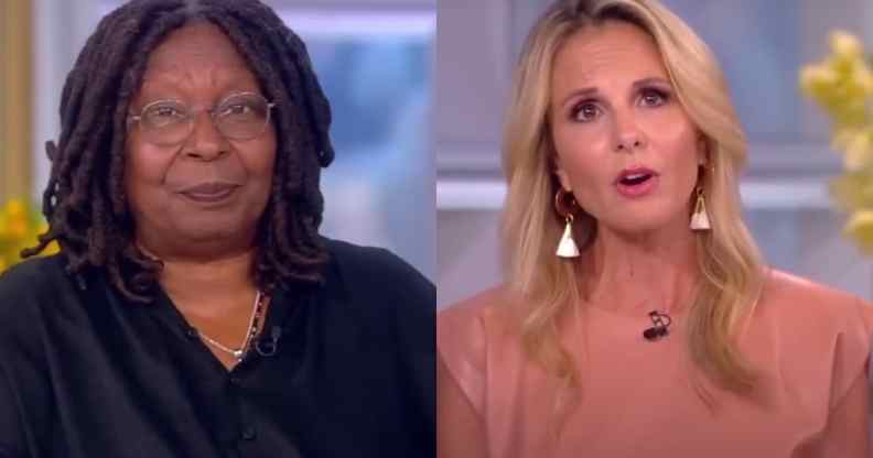 Whoopi Goldberg and Elisabeth Hasselbeck