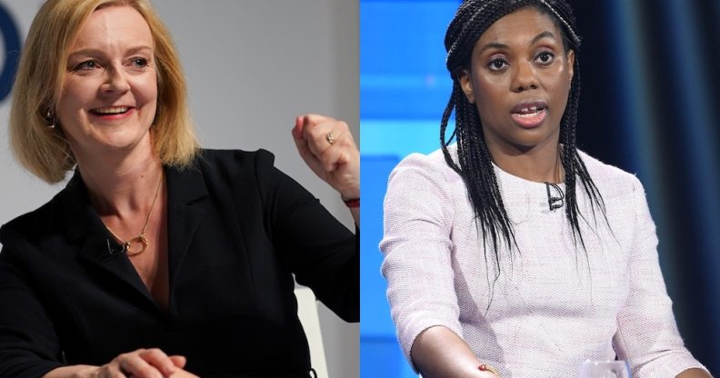 Liz Truss (left) and Kemi Badenoch (right)