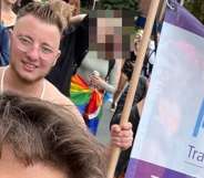 Malte, a 25-year-old trans man, at the Christopher Street Day Pride celebrations in Münster, Germany