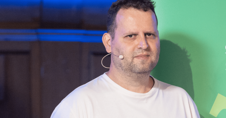 Adam Kay attends a photocall during the Edinburgh International Book Festival